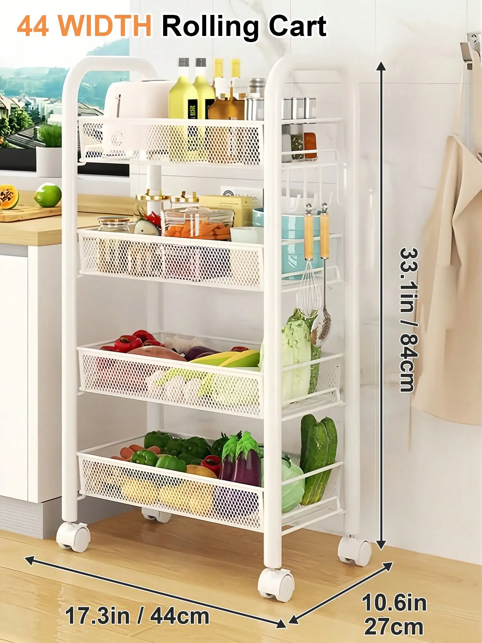 Five-Tier Rolling Storage Cart — product detail 20