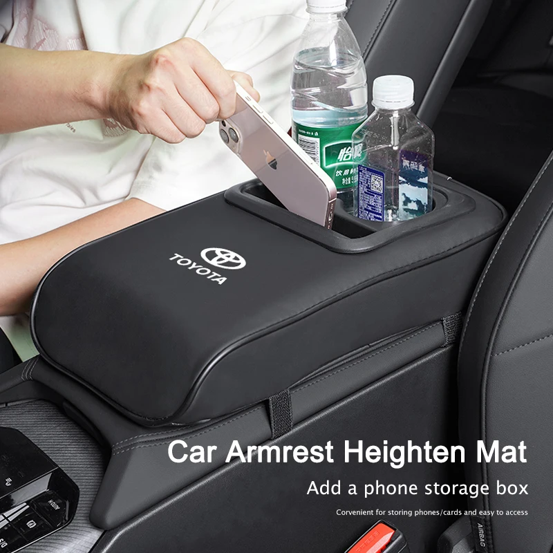 

Автомобильный коврик для подлокотника, центральная консоль для хранения, усиленная накладка для Toyota Alphard Gazoo Racing Corolla Yaris Auris Prado Highlander Crown