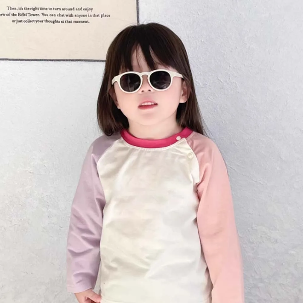 نظارات شمسية للحفلات UV400 للأطفال بلون سادة PC HD نظارات شمسية مزخرفة مضادة للأشعة فوق البنفسجية هدية #2