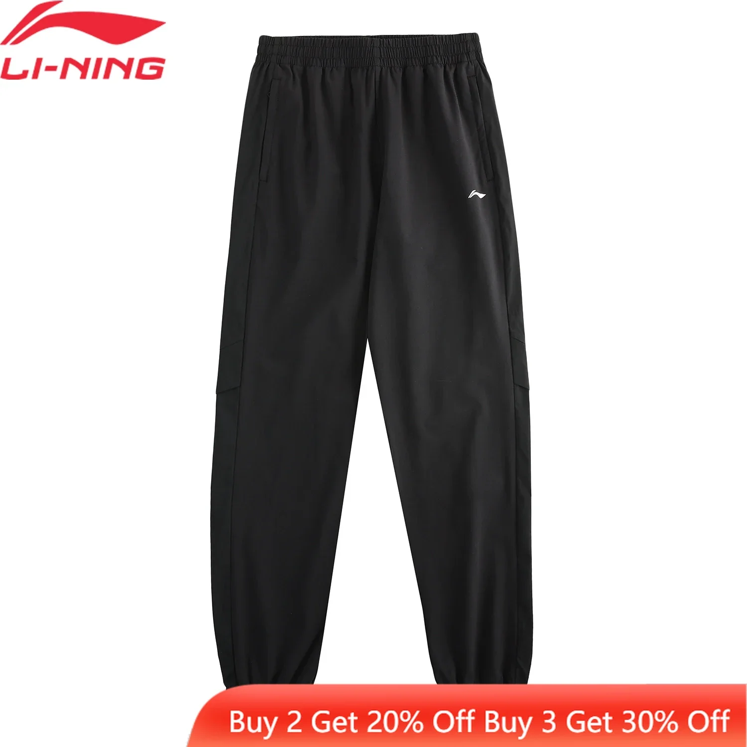 Li-Ning Women Training Pants AT PROOF SMART 91.4%%Polyester 8.6%Spandex Loose Fit Comfortable Fitness Sports Trousers AYKU070