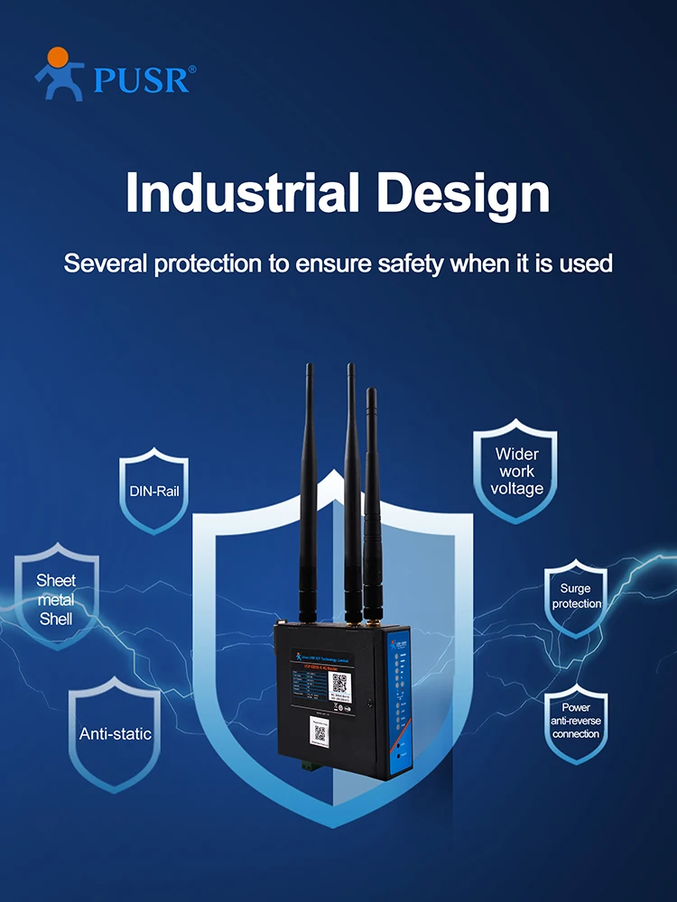 Imagem -05 - Industrial Wi-fi Router Suporta Openvpn Acesso Remoto Industrial Bandas de Freqüência Americanos 3g 4g Lte Usr-g806-a