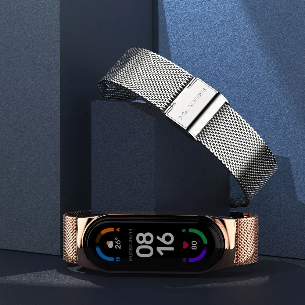 Mi Band 8 Strap for Mi Band 9 for Xiaomi Mi Band 7 6 5 4 3 Metal Bracelet  Wristband for Mi Band Strap Miband NFC Global Version