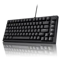 AK820 Red-Switch Mechanical Gaming Keyboard, 75% Layout, Hot-Swappable Switches, Featuring a USB-C Port, White Backlighting, Fiv