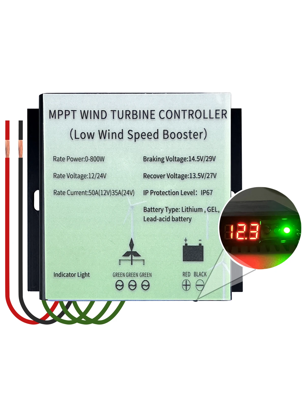 12V/24V 800W MPPT Windturbinen – Wind Turbine Charge Controller Mppt 12V 24V Bewertung und Preis