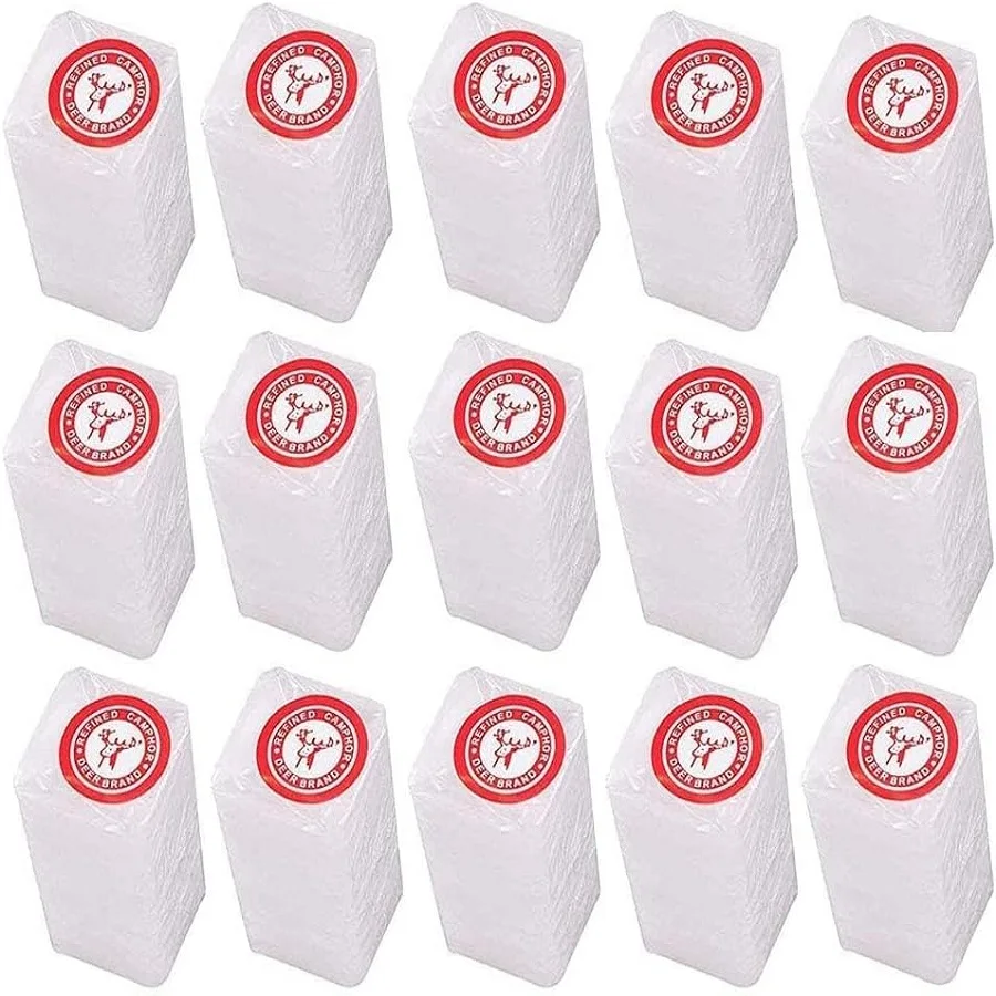300g Pure Refined Natural Camphor Blocks Tablets for Aromatherapy,Puja Alcanfor Religious Pray Incense Odor Eliminator