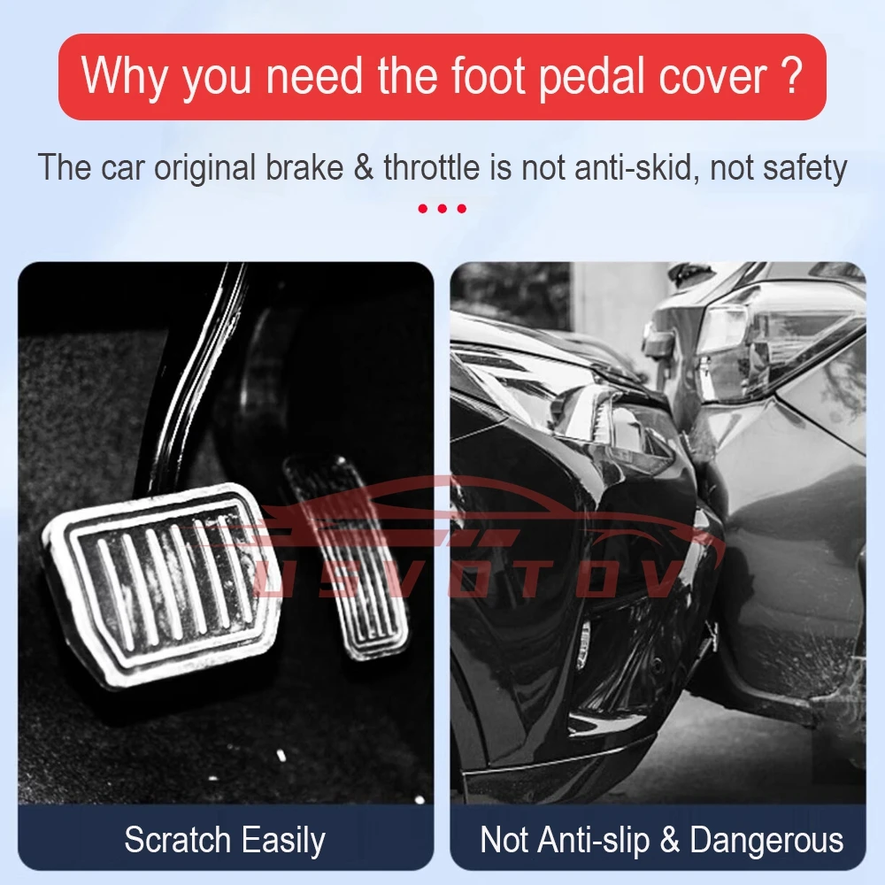 ل جديد تسلا نموذج Y إطلاق 2025 + العرعر 2025 دواسات القدم غطاء الملحقات عدم الانزلاق PC سبيكة + ABS مسرع الغاز الوقود الفرامل