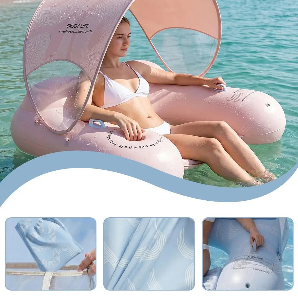 removable-shade-canopy-inflatable-pool-floating-lounger-uv-protection-with-cup-holder-heavy-duty-portable-summer-beach-floats