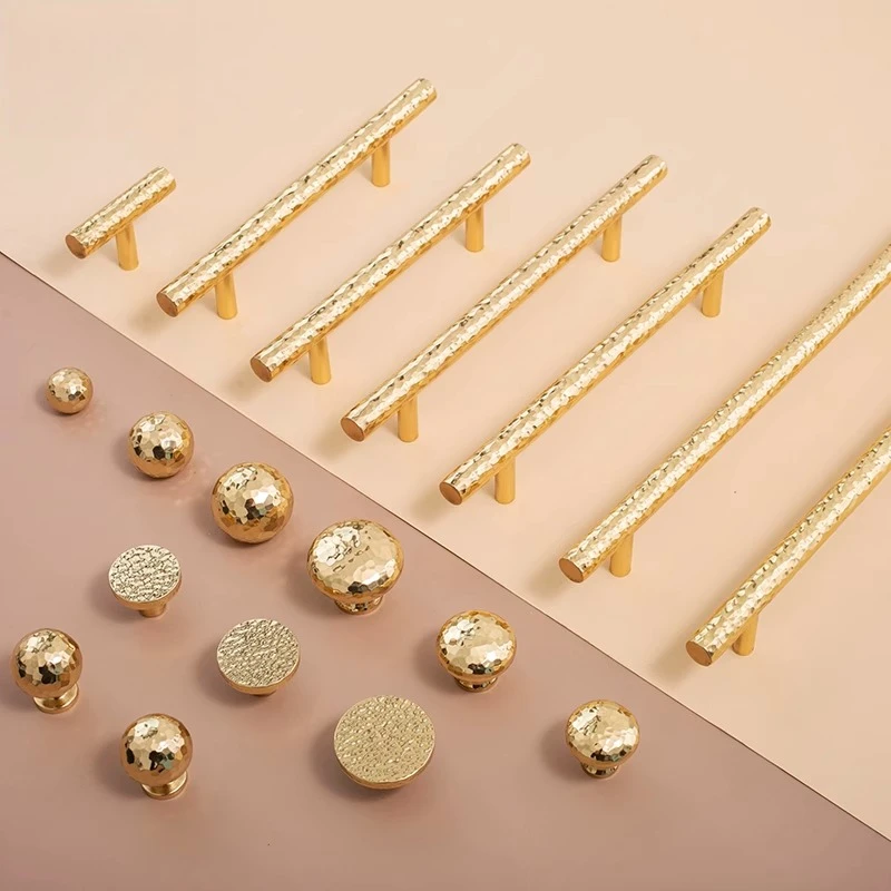

Gold Cabinet Drawer Handle Wardrobe Pulls Kitchen Cupboard Door Knobs Hardware Solid Brass Long Handles for Furniture Handmade