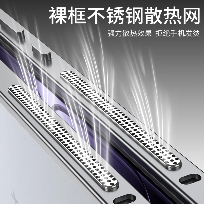 Untuk Oneplus 13T 13 Casing Pendingin Bingkai Logam Penutup Lensa Kamera Mesin Telanjang Cangkang Pembuangan Panas Ultratipis