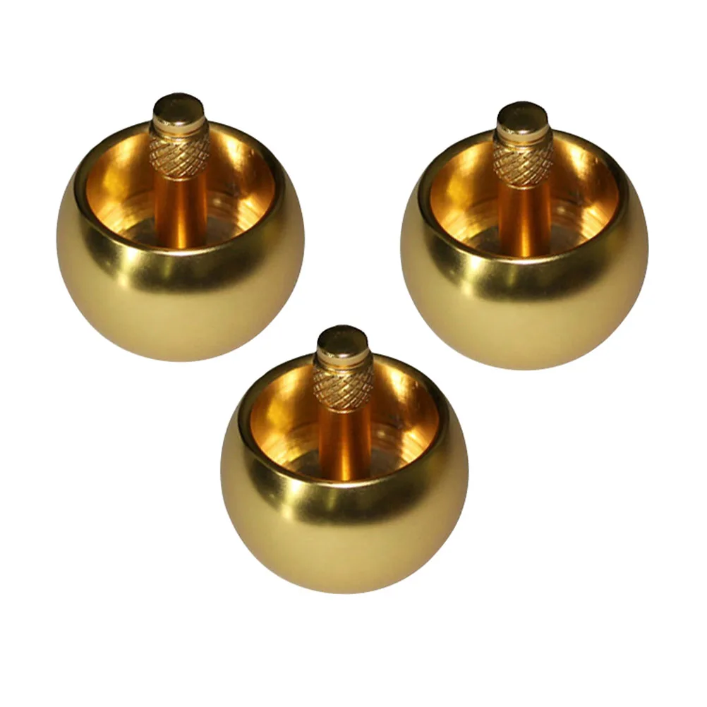 

2 Pcs Mushroom Head Snail Automatic over Gyros Metal Toys Kids Spinning Top Child