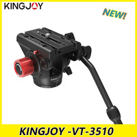 KINGJOY VT-3510 Panoramic Tripod Head Hydraulic Fluid Video Head For Tripod Monopod Camera Holder Stand Mobile SLR DSLR
