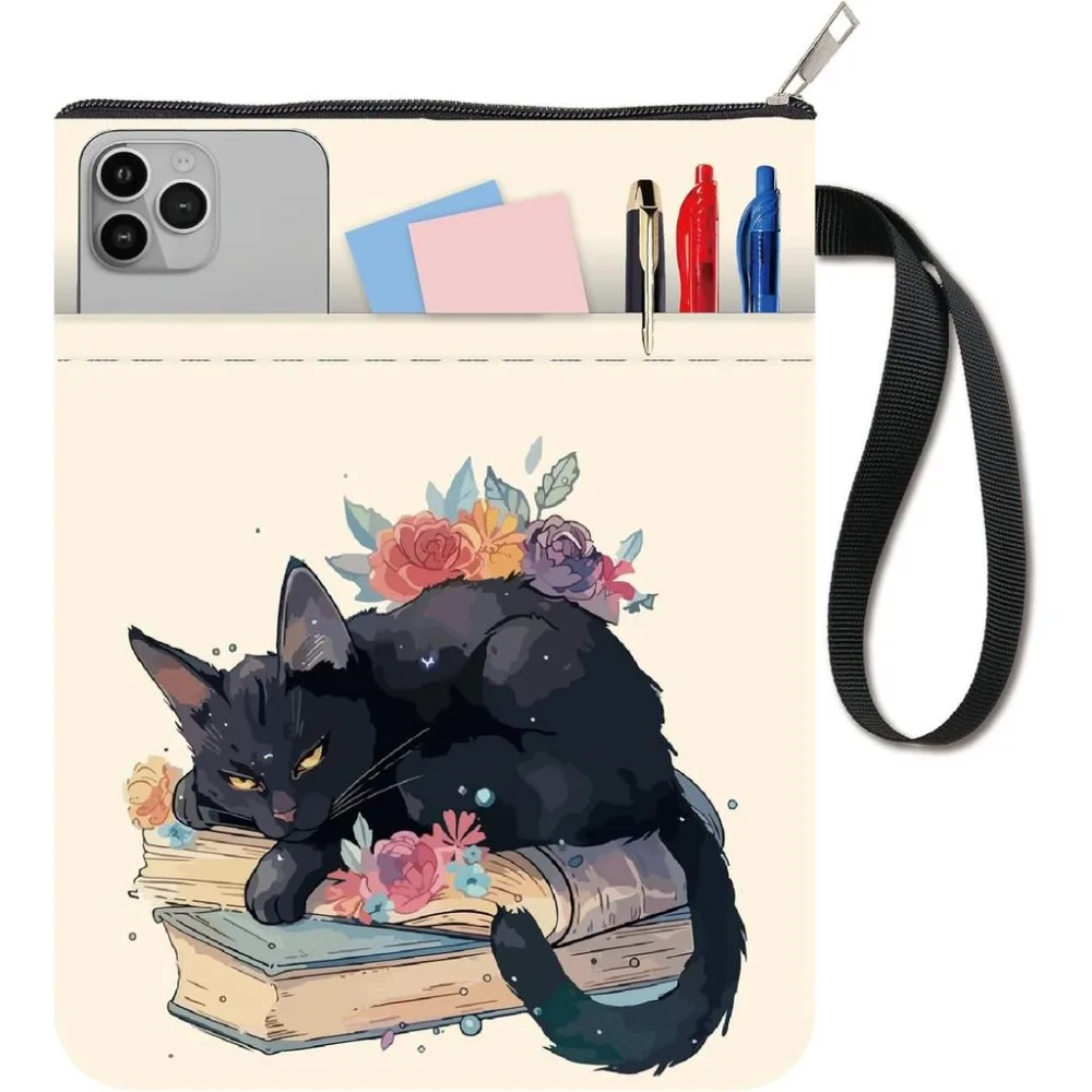 Cloth Book Cover Notebook Wraps Rectangle Cat Shape 280x220mm