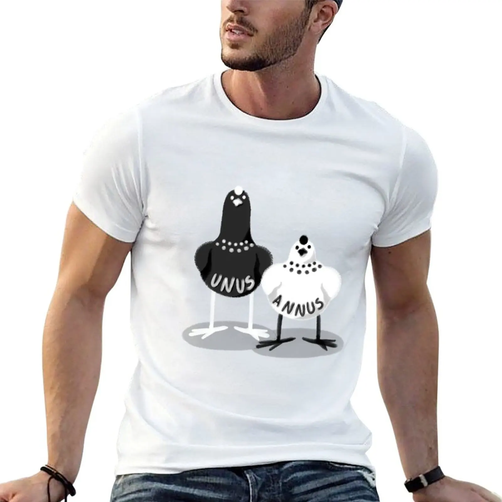

Unus and Annus Chickens T-Shirt t shirts for man pack white man t shirt graphic man graphic t shirt T-shirt