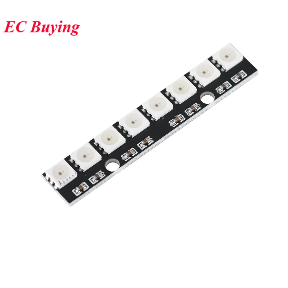 10/5 Chiếc/1 Máy Tính 8 Bit Kênh WS2812 5050 RGB Đèn LED Xây Dựng-Đủ Màu-Điều Khiển Ban Phát Triển 8Pin DIY Bộ Cho Arduino