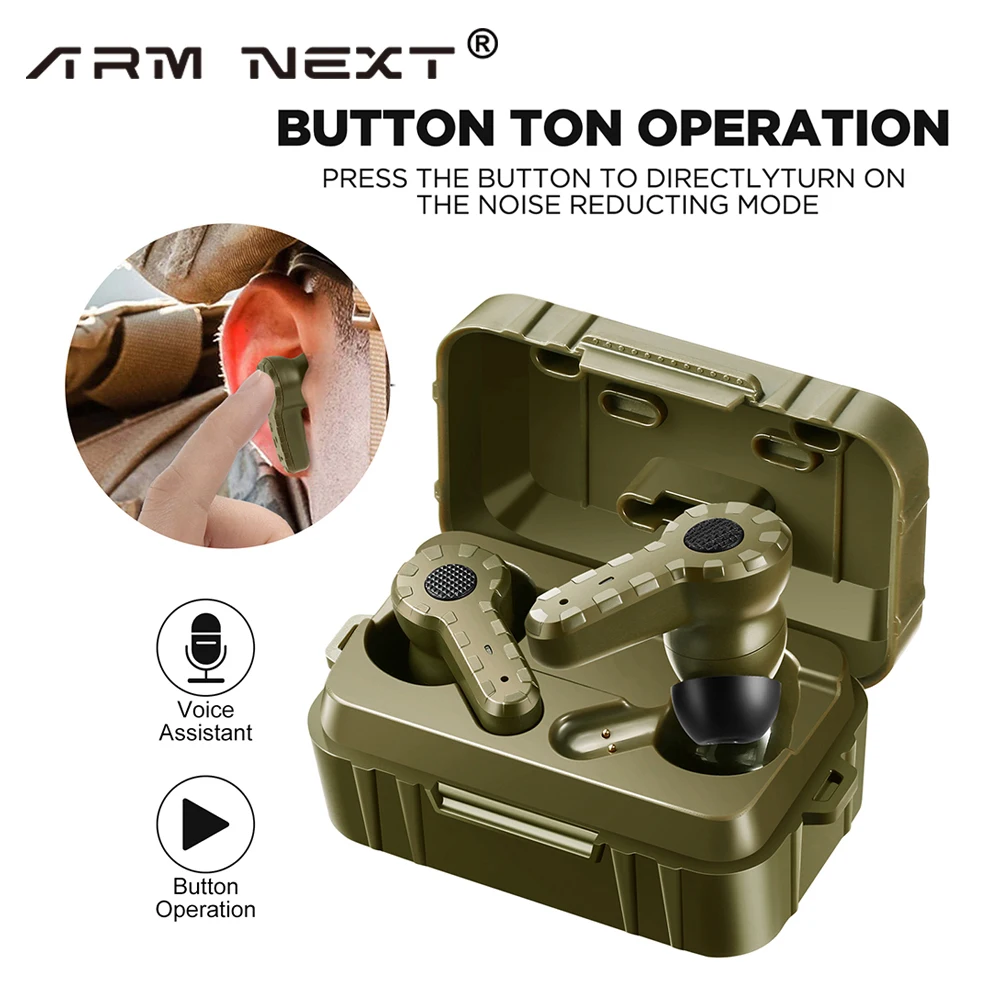 ARM NEXT Original tactical headset electronic anti-noise earplugs noise-cancelling for shooting hearing protection NRR27dB