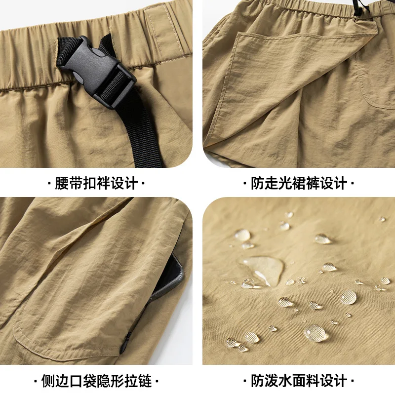 HOUZHOU A-line Half Skirt Shorts Women Outdoor Waterproof Summer Mini Skirt Pants for Women Casual Sports Korean Golf Outer Wear