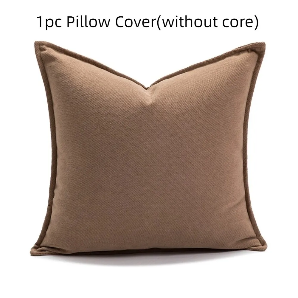

Brown Coffee Pillow Covers Modern Simplicity Nordic Style Cushion Cover Light Luxury Jacquard Pattern Pillow Case Decorative Use