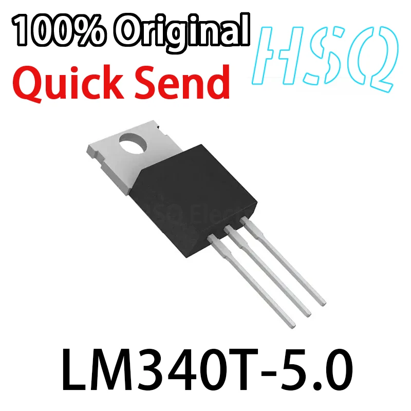 

5PCS LM340T5 LM340T-5.0 TO-220 Triple-ended Regulator 5V New