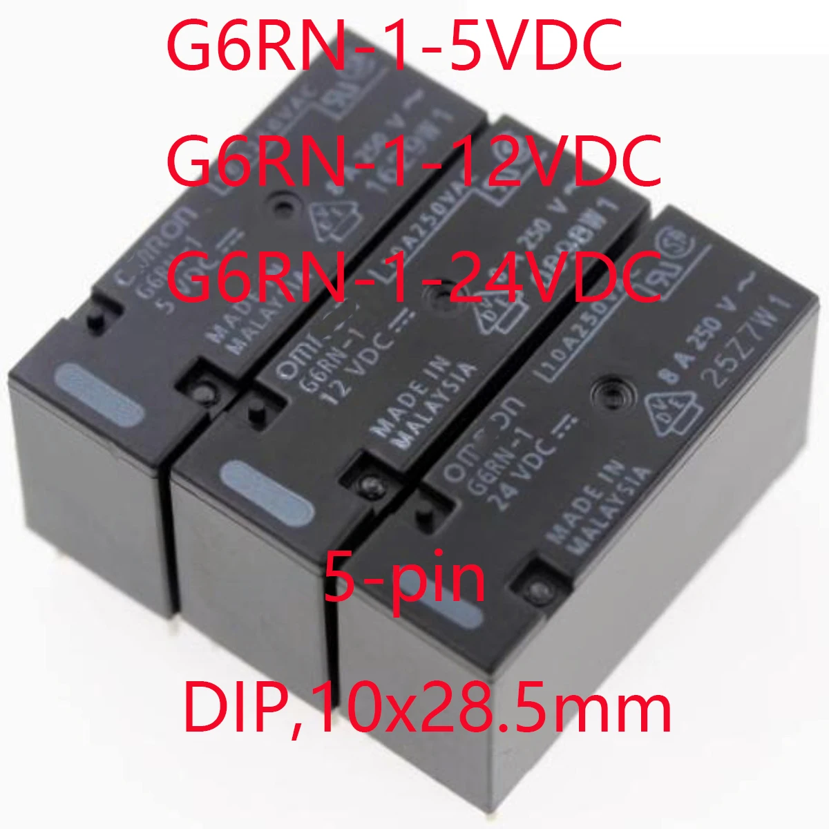 Оригинальный G6RN-1 5VDC DC5 G6RN-1 12VDC DC12 G6RN-1 24VDC DC24 5V 12V 24V РЕЛЕ General PURPOSSE SPDT 8A DIP, 10x28,5 мм G6RN