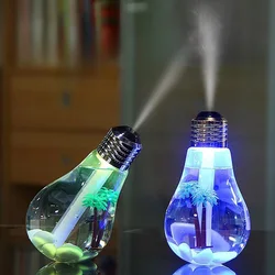 Colorful Bulb Air Humidifier Aroma Diffuser Mini Usb Colorful Atmosphere Led Light Mute Atomization Purifiers Air Humidifiers