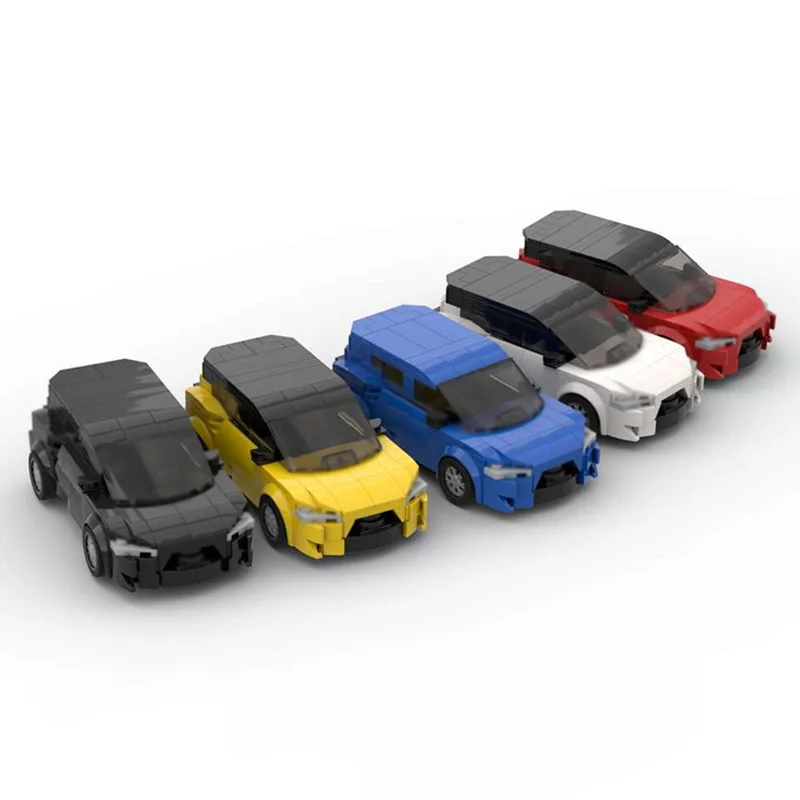 City Car Model MOC Building Bricks Compact SUV Vehicle Pack Modular Technology Children Holiday Gifts Assemble Toys Suit