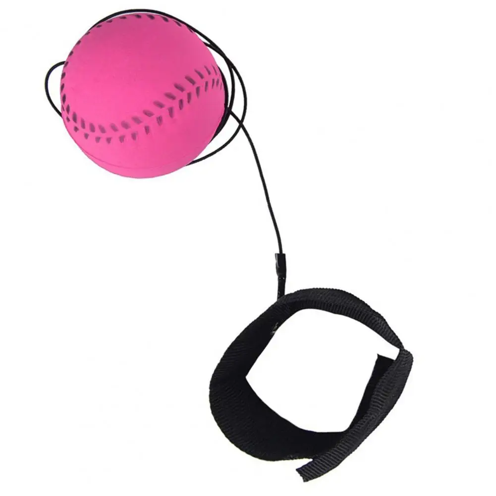 Wrist Return Ball Lightweight Wrist Band Ball Simple Operation Basketball Shape Sport Ball with Wrist Strap Entertainment