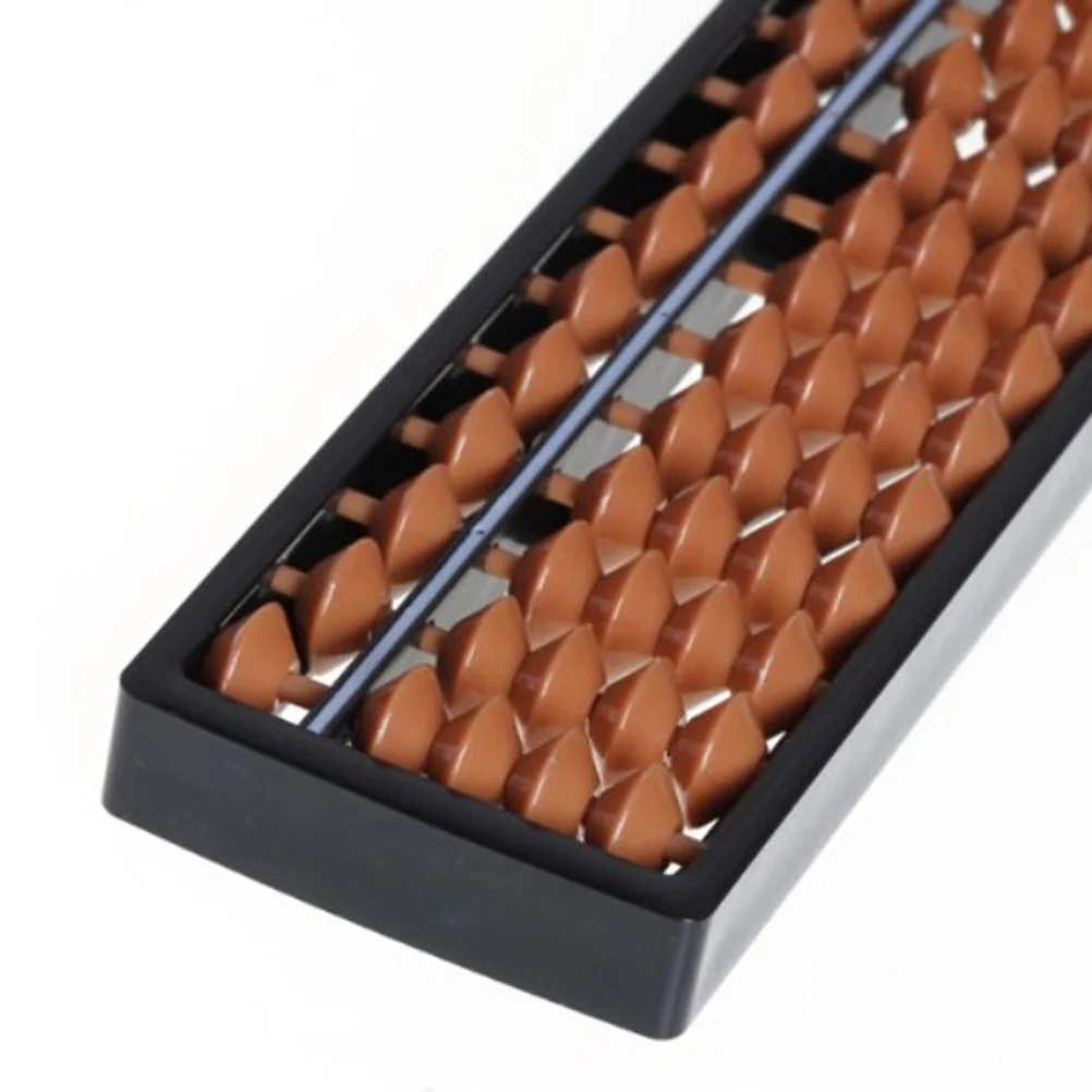 المعداد البلاستيكي المكون من 17 رقمًا لأداة تعلم الرياضيات مع قضبان خشبية جهاز حسابي #3