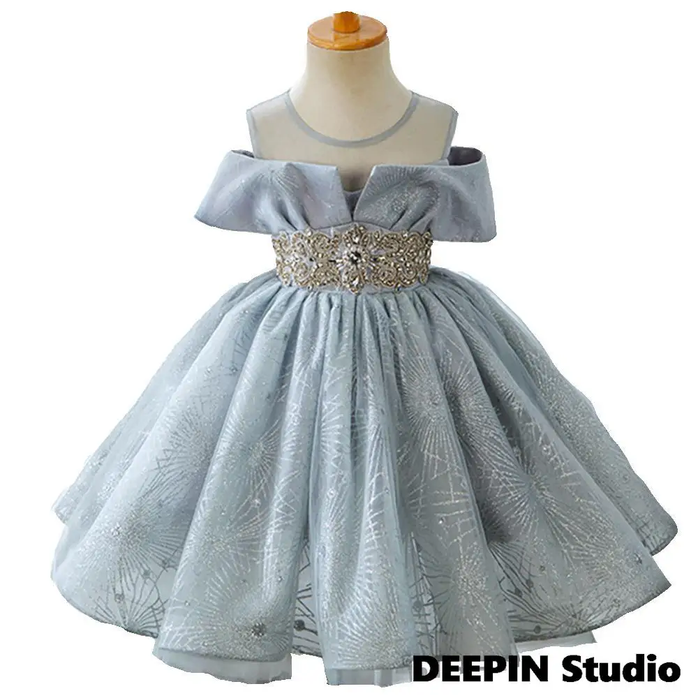 Kids Girls Dress Wedding Retro Girl Dress Princess Beauty Pageant Dress Birthday Party Children's Summer Dress For Girl Clothing