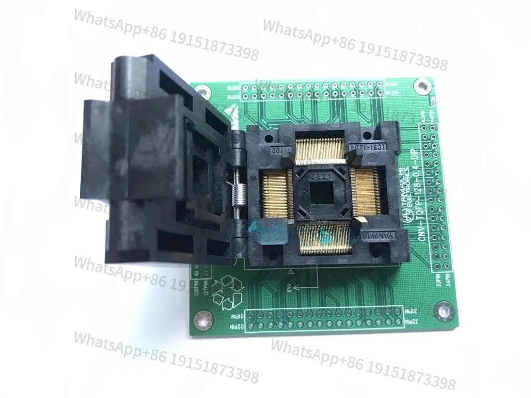 

Адаптер для программатора TQFP128 на DIP-разъем IC51-1284-1702, гнездо для тестирования TQFP128 с шагом 0,4 мм