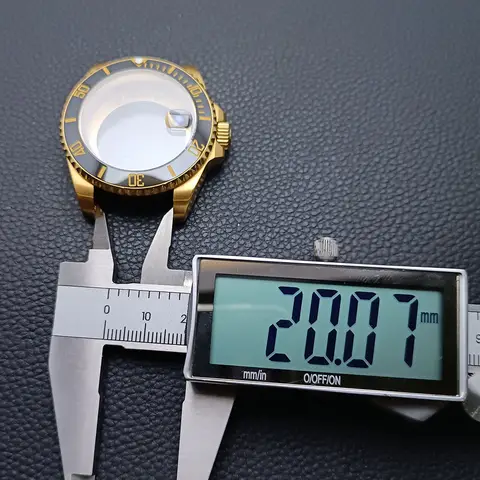 40,5 mm safirglas GMT Dubbelriktad rotation Ingen infattning Klockboett passar NH34/35/36 Urverk Passar 28,5 mm urtavla Tillbehör Delar 10 best sales 35 mm raminsats - №4