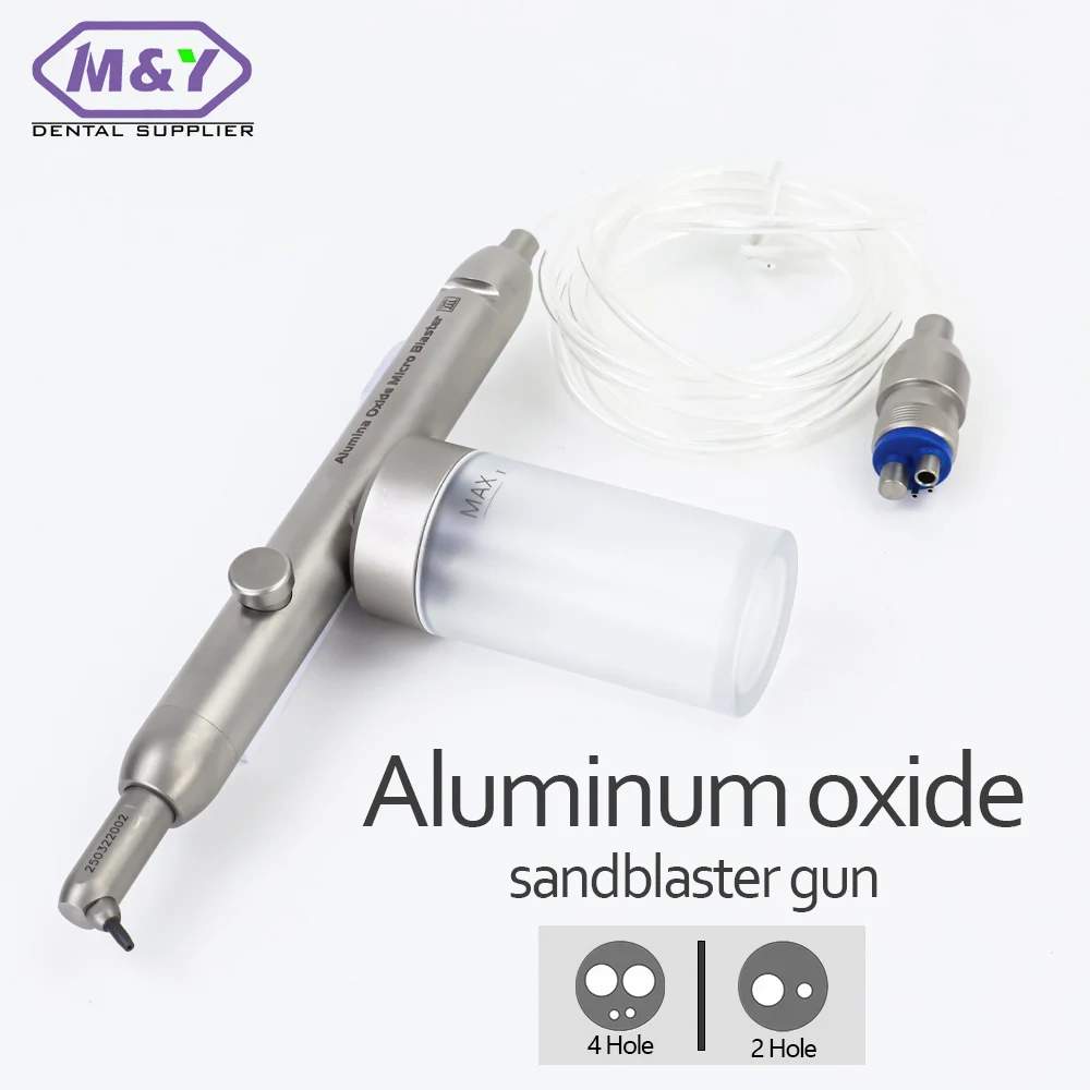 

Dental Aluminum Oxide MicroBlaster Air Sandblasting Gun orthodontics Air Abrasion Polisher 2/4hole Dentistry Tools