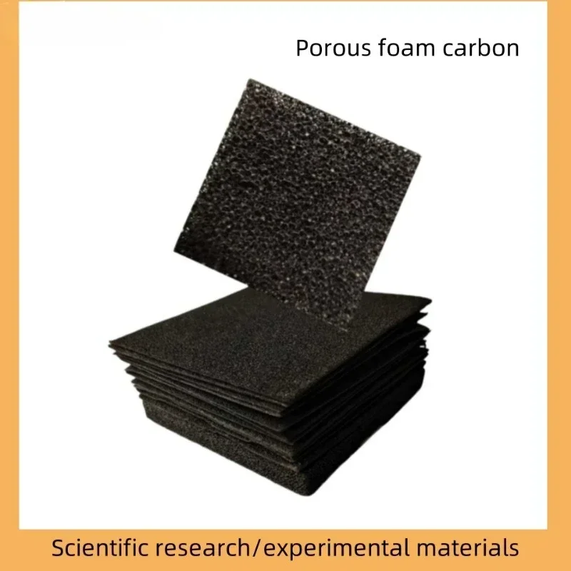 1pc 50mmx50mm/100mmx100mm porous foam carbon/battery electrode electrolytic catalyst carrier/scientific research experiment