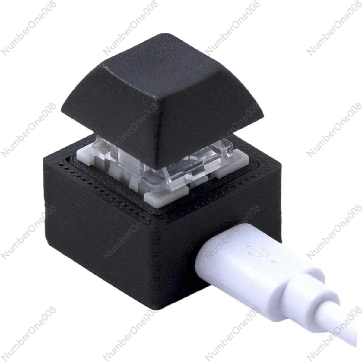 

Мини-клавиатура, макро-клавиатура RGB, сделай сам, настраиваемая клавиатура с ярлыками, игровая механическая программируемая клавиатура, красный переключатель, 1 клавиша