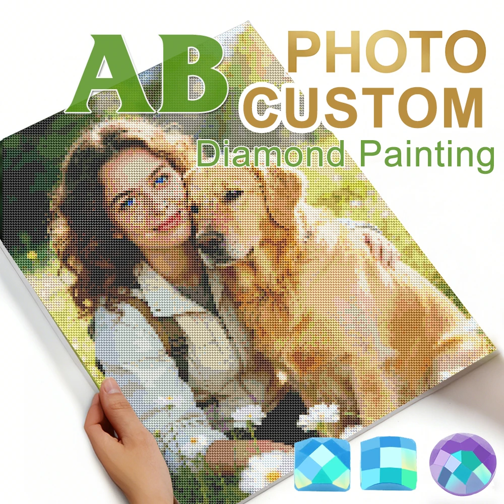 

Huacan алмазная живопись фото на заказ AB дрель домашний декор стразы фотографии ручной работы полный комплект мозаика частный личный