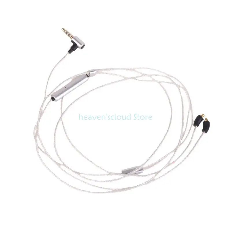 헤드폰 용 Y88B 3.5mm 포트 보조 케이블 130cm 더블 MMCX 커넥터