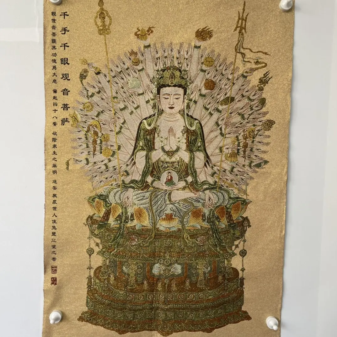 

Алмазная вышивка «сделай сам», картина Avalokitesvara, полноразмерная статуя Будды, алмазная вышивка, Картина на холсте, Настенный декор P