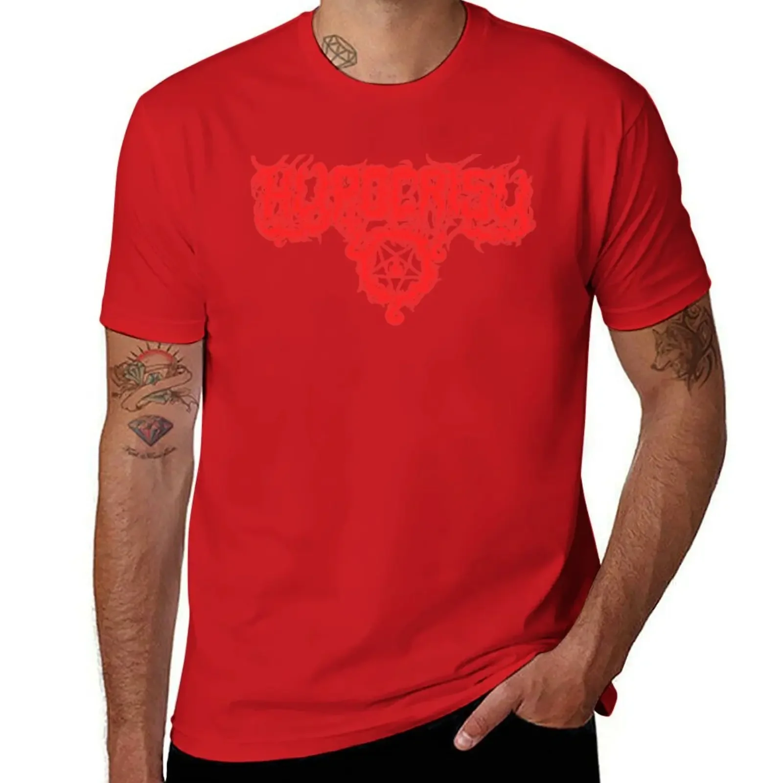 Hypocrisy (Transparent) Old School Red T-Shirt new edition customs design your own mens graphic pack Male fashion Hot Sale