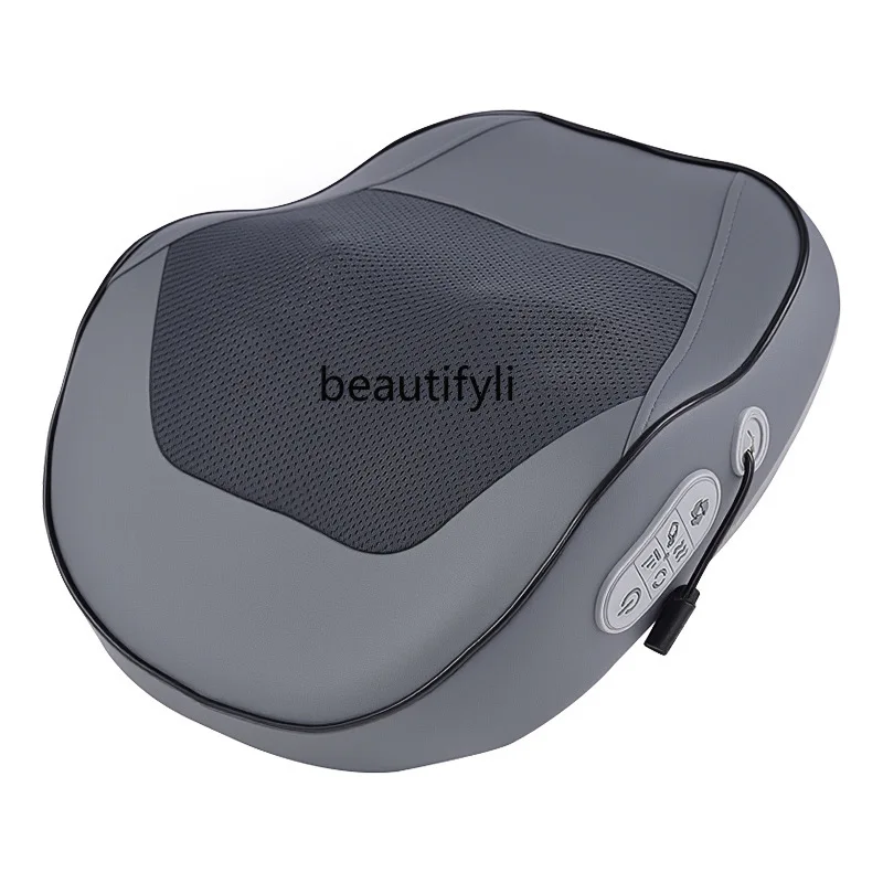 

Rechargeable massage pillow kneading shoulder and neck household hot compress, massage pillow wireless cervical massager