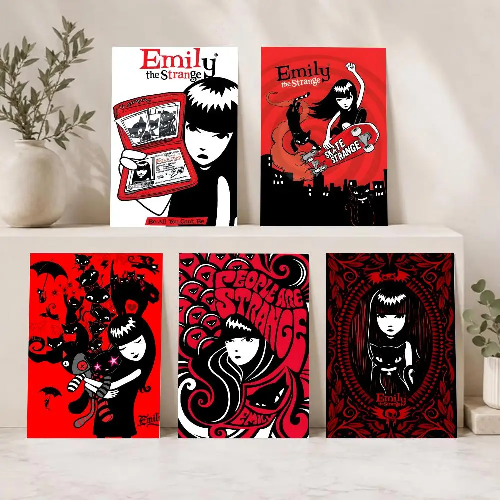 Gothic Comic Emily the Strange Poster Series HD Wall Living Room Home Decor Gift