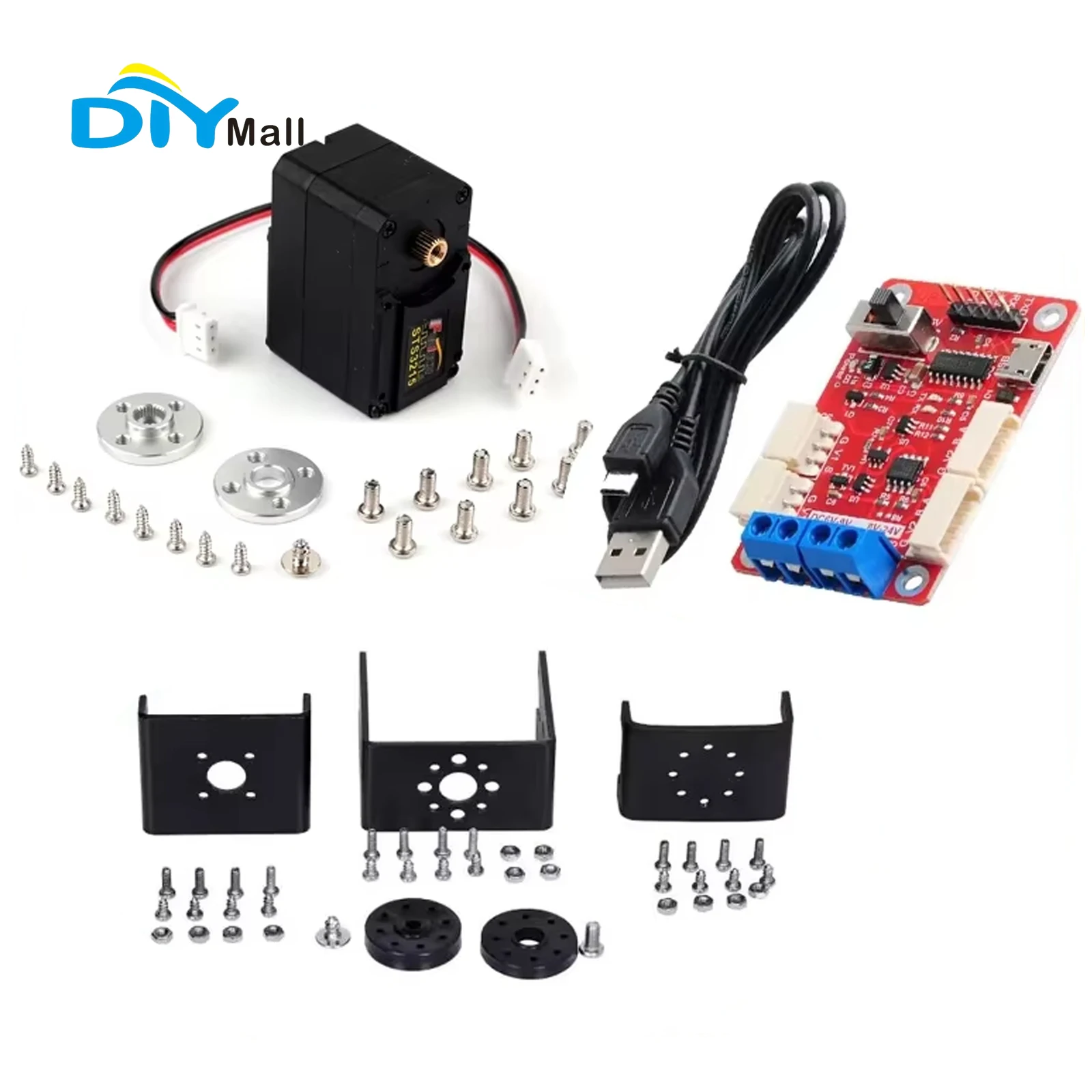 

Feetech STS3215 19KG Magnetic Encoder Servo Motor 360° Continuous Rotation TTL Serial Bus with Feedback