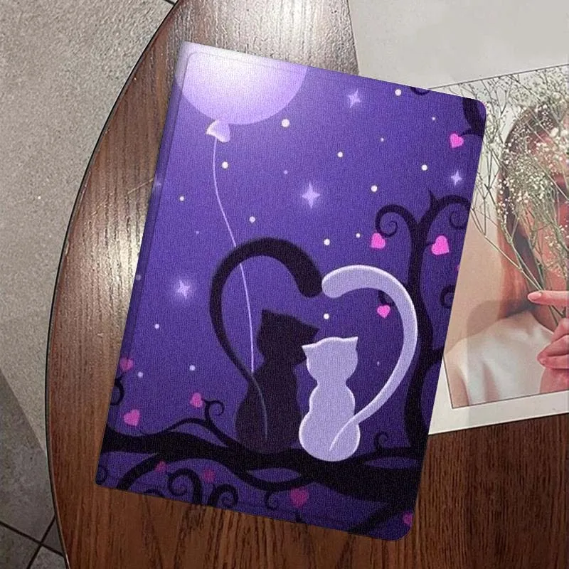 حافظة كمبيوتر لوحي لطيفة على شكل قطة للحيوانات الأليفة لجهاز Apple iPad 11th 10th 10.9 10.2 Pro 12.9 2 Air 3 13 11 7th 9.7 mini 7th 6 8.3