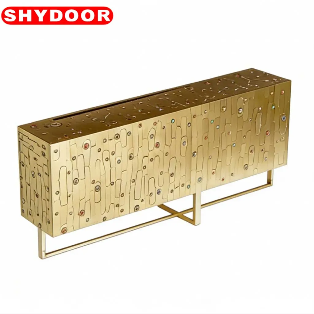 Artistic Table Top Cabinet Set Handcrafted High-End Design with Premium Finish Elegant Art-Inspired Furniture Villa