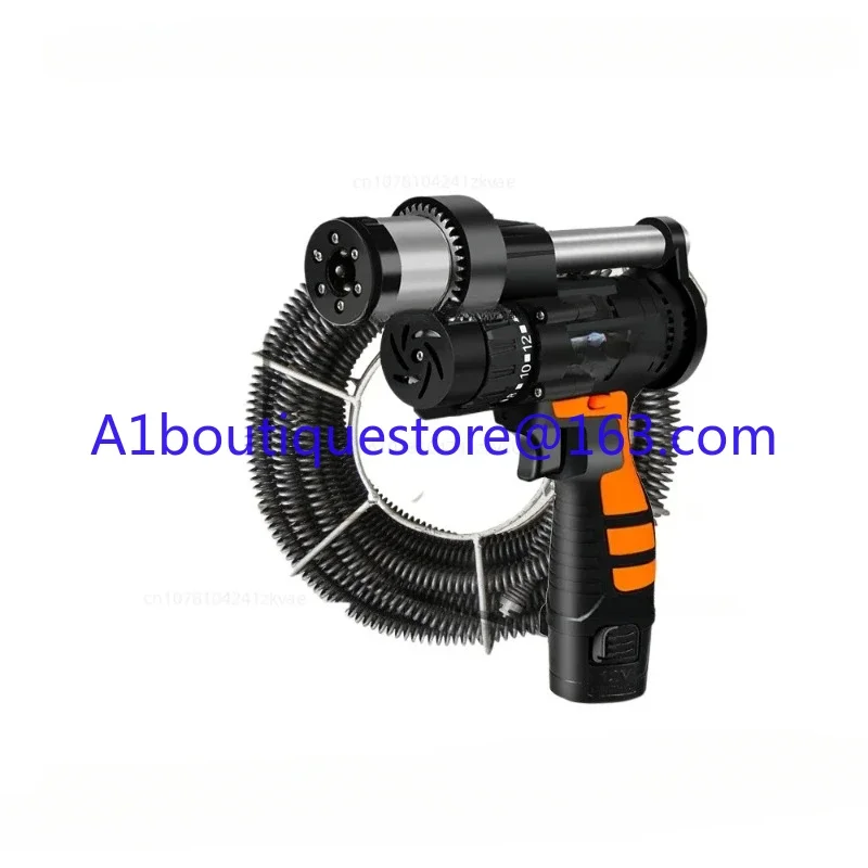 

12V Professional Pipe Dredge Machine Electric Drill Sewer Dredger Toilet Drain Clogging Cleaning Tool