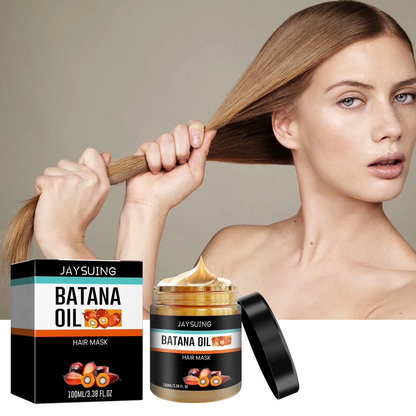 

100ml Batana Hair Care Film Soft Smooth Damaged Hair Repairing Dry Scalp Hair Mask Product For Women