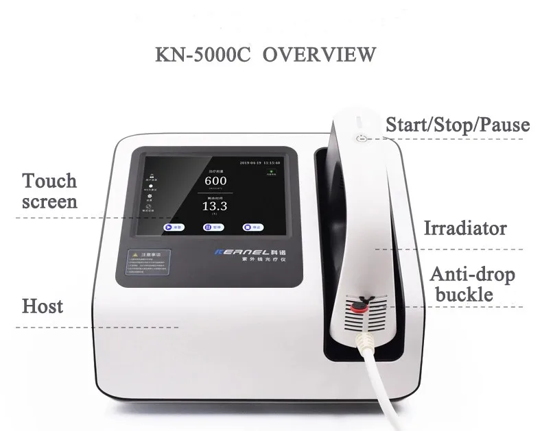 Factory Supply Laser Beauty Equipment Kernel KN-5000C Eximer Laser 308nm machine For Psoriasis Vitiligo Pityriasis treatment