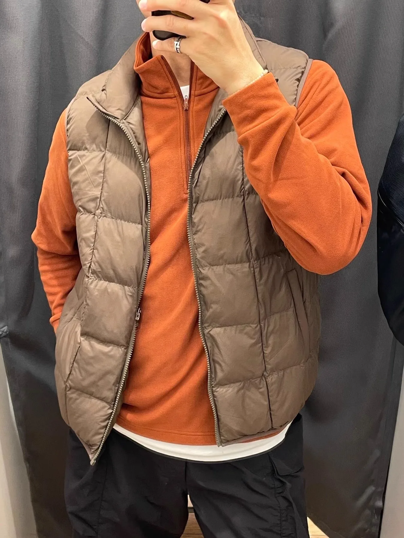 

Портативный утепленный жилет из хлопка с воротником-стойкой, унисекс, молодежная верхняя одежда на молнии, цветной