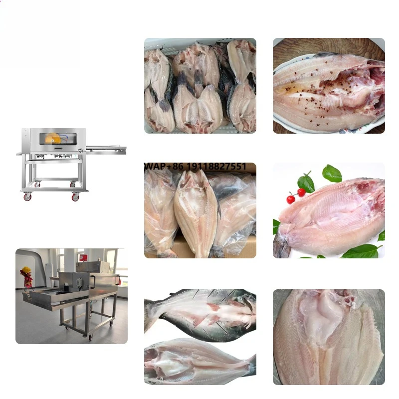 High-quality Seafood Market Fish Fillet Machine Commercial Fish Killing Machine Small Back and Belly Opening Machine
