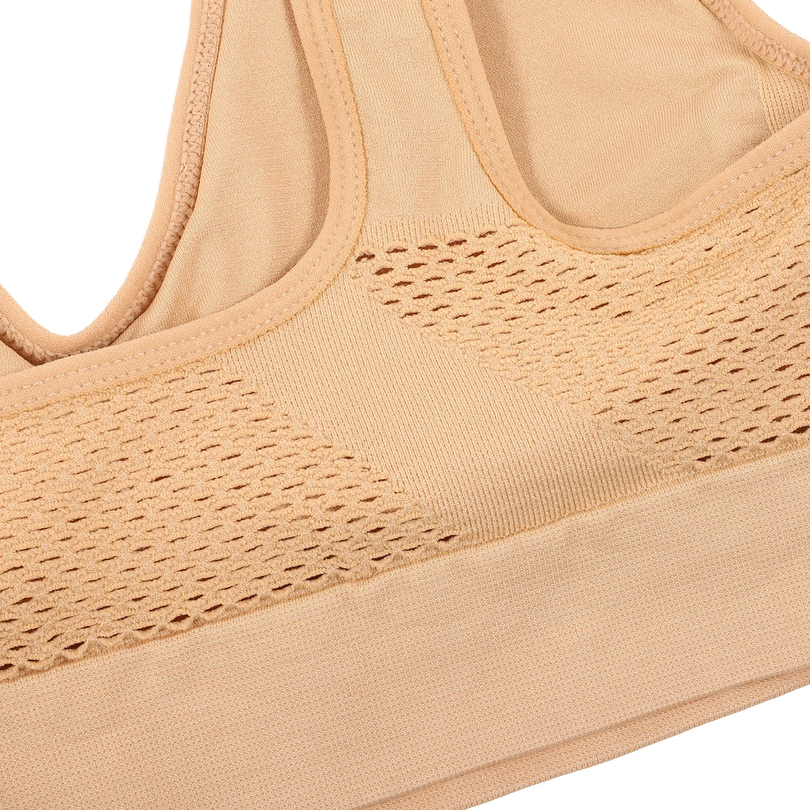 

3Pcs Plus Size Womens Sports Bras Breathable Mesh Hole Soft Nylon Fitness Gym Tops Workout Bra Sets for Running Training