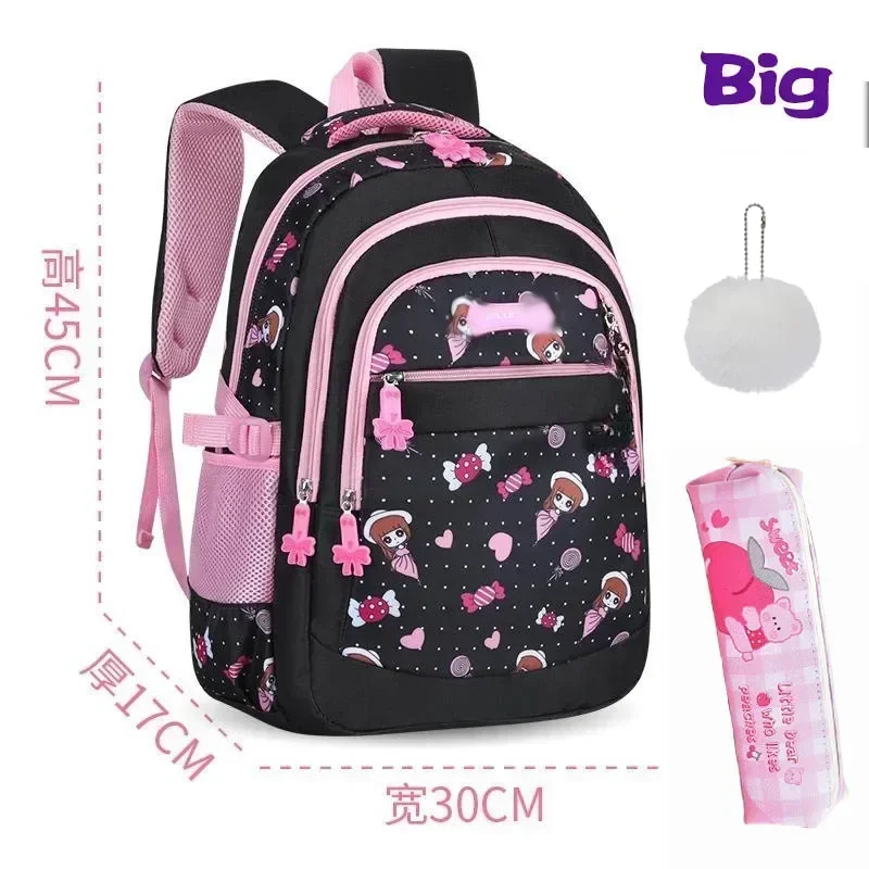 Bolso de hombro escolar con ventilación, mochila ligera resistente al desgaste de alta capacidad, protección Espinal, tendencias de moda, niño lindo