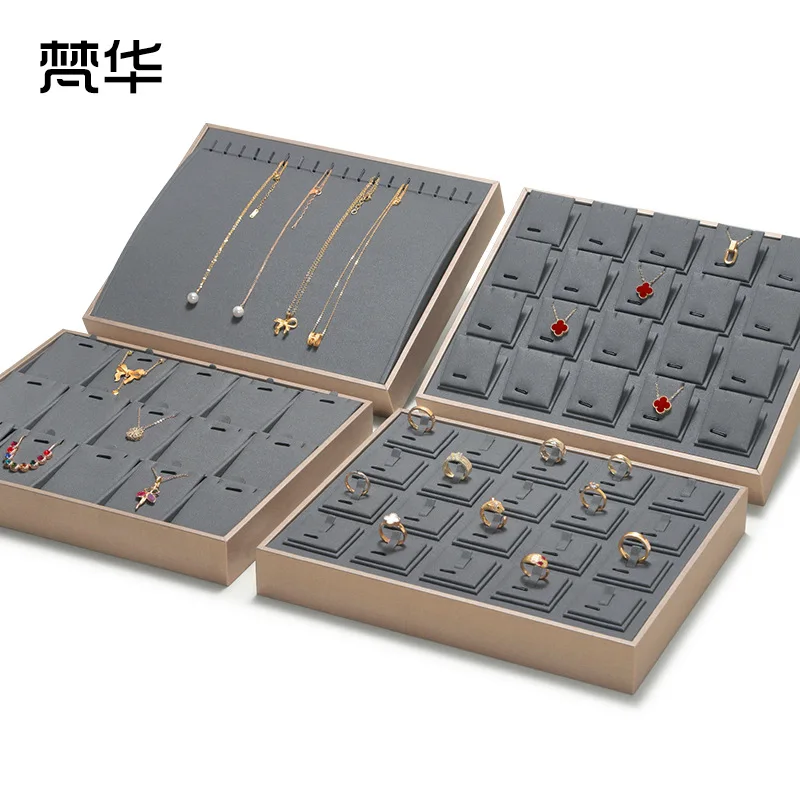 High-end Rings Trays Necklaces Earrings Pendants Display Exhibition Trays Storage Exclusive Use Home Decor Tabletts ZY40TP